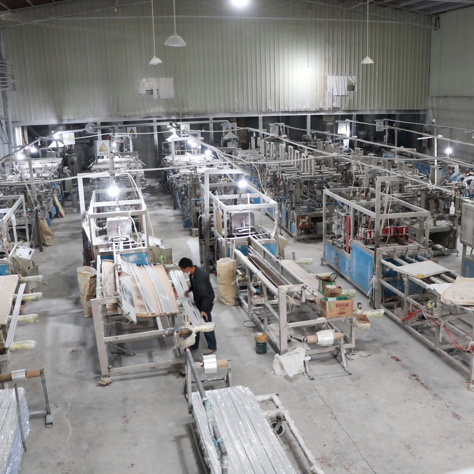 PVC tile trim production line