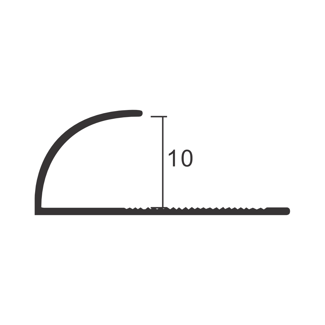 Round Shape aluminum tile trim