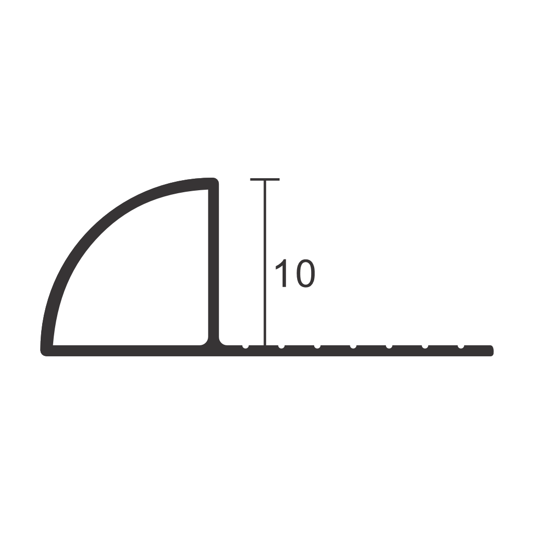 Round Shape aluminum tile edge trim