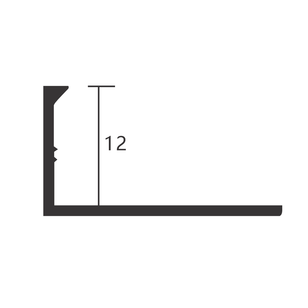 L Shape aluminum tile edge trim