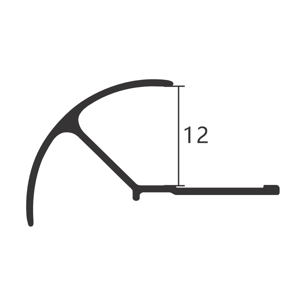 round shape aluminum corner trim