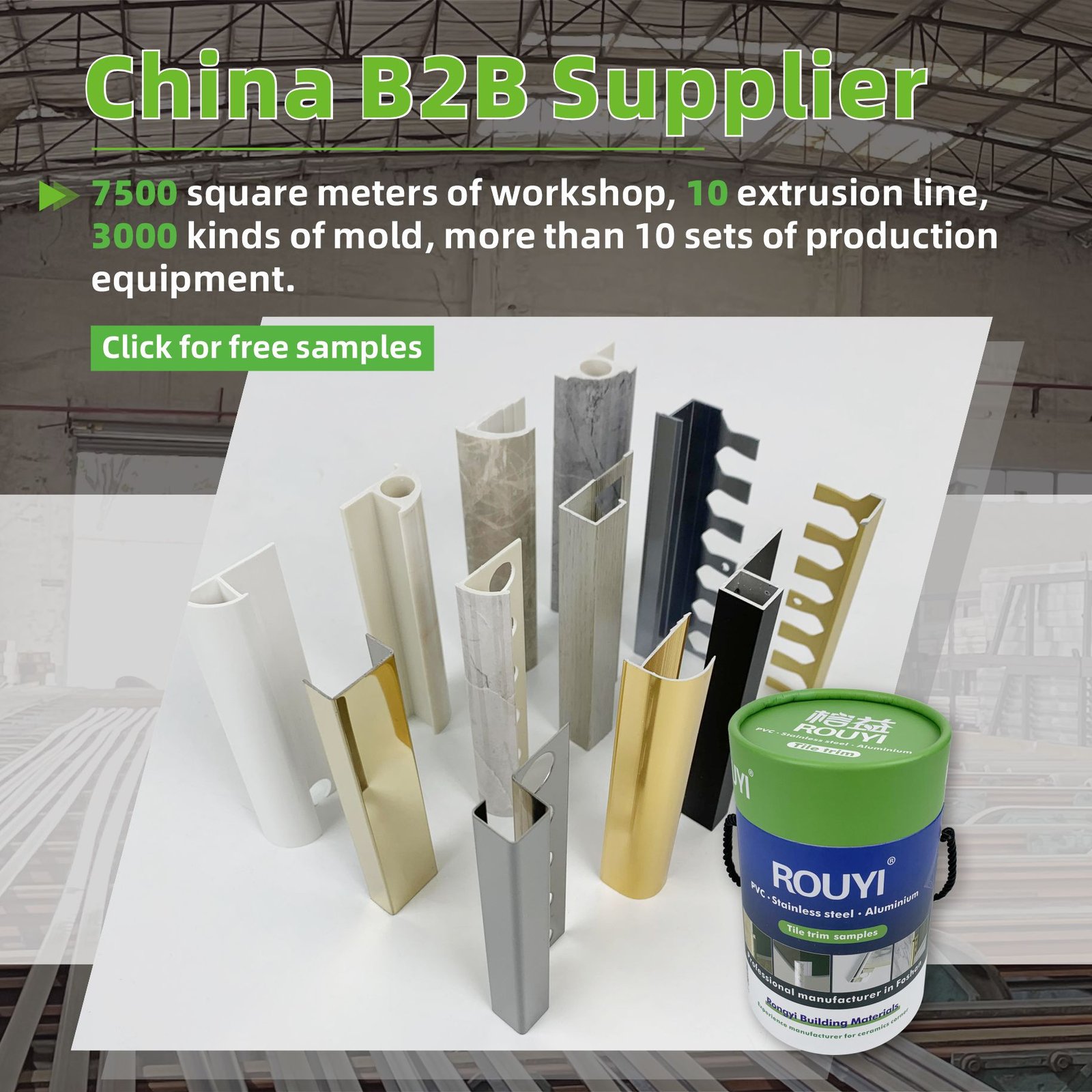 Tile trim multiple types of customization