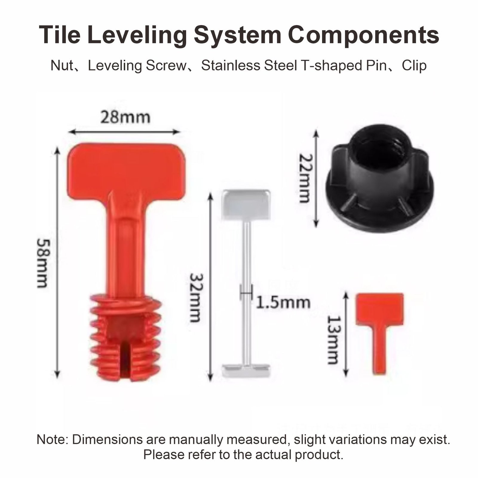plastic levelling system