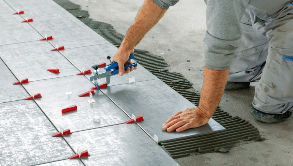 Reusable Tile Leveling System