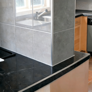 Aluminum tile edge trim kitchen